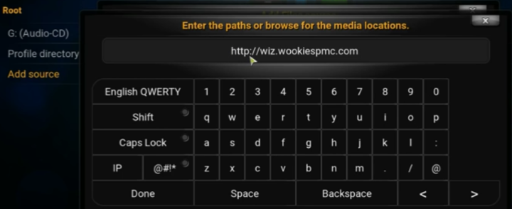 kodi add url