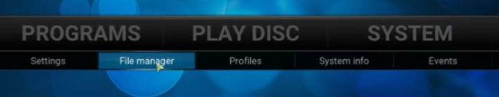 kodi system file manager