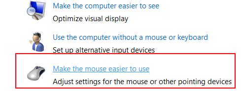 change mouse pointer