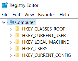 registry editor